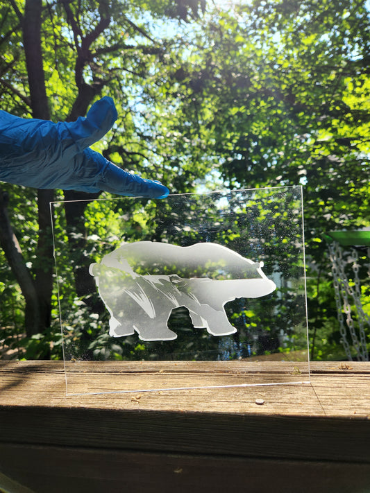 Sleeping Bear Dunes - Custom Etched Glass