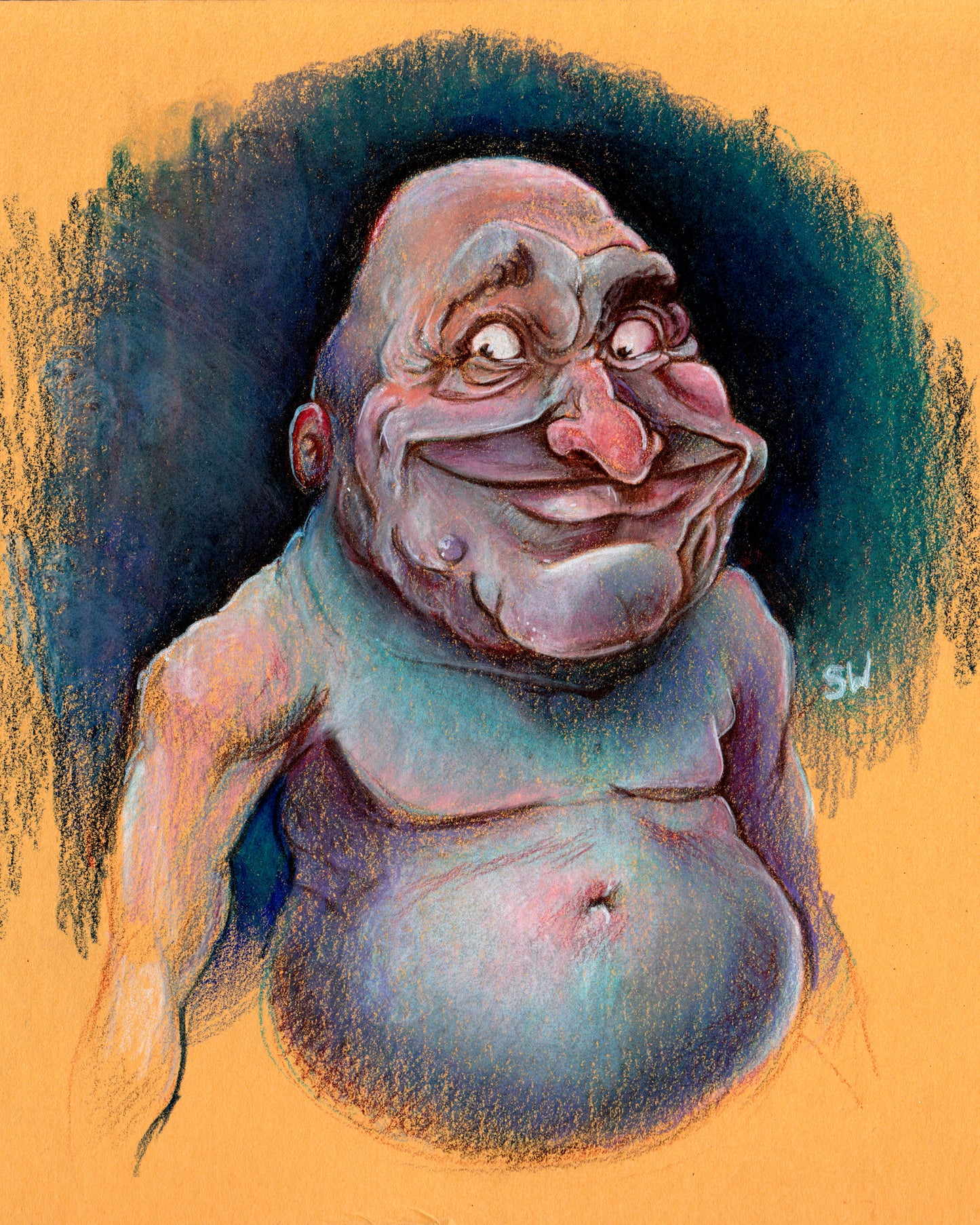 Blue Guy - Giclee Print