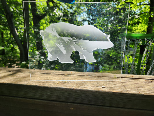Sleeping Bear Dunes - Custom Etched Glass