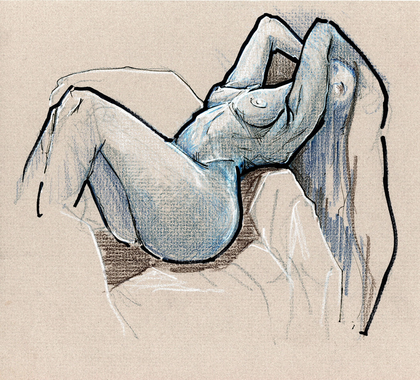 Woman Figure Study 10 - Giclee Print or Original