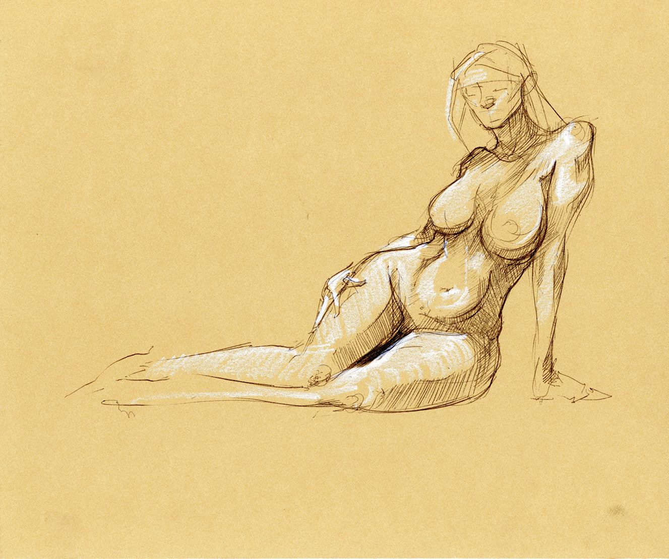 Woman Figure Study 14 - Giclee Print or Original