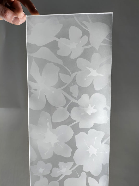 Blossoming Tree - Custom Etched Glass