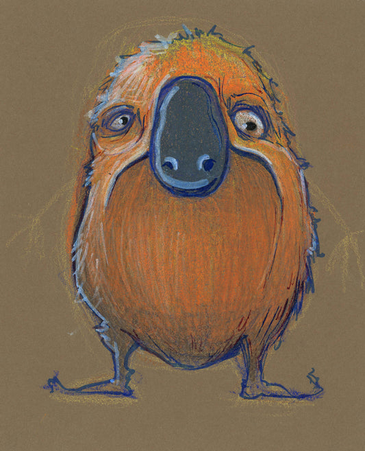 Fuzzy Creature - Giclee Print